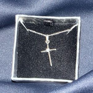 Silver Cross Pendant Necklace